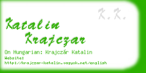 katalin krajczar business card