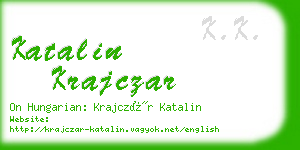 katalin krajczar business card